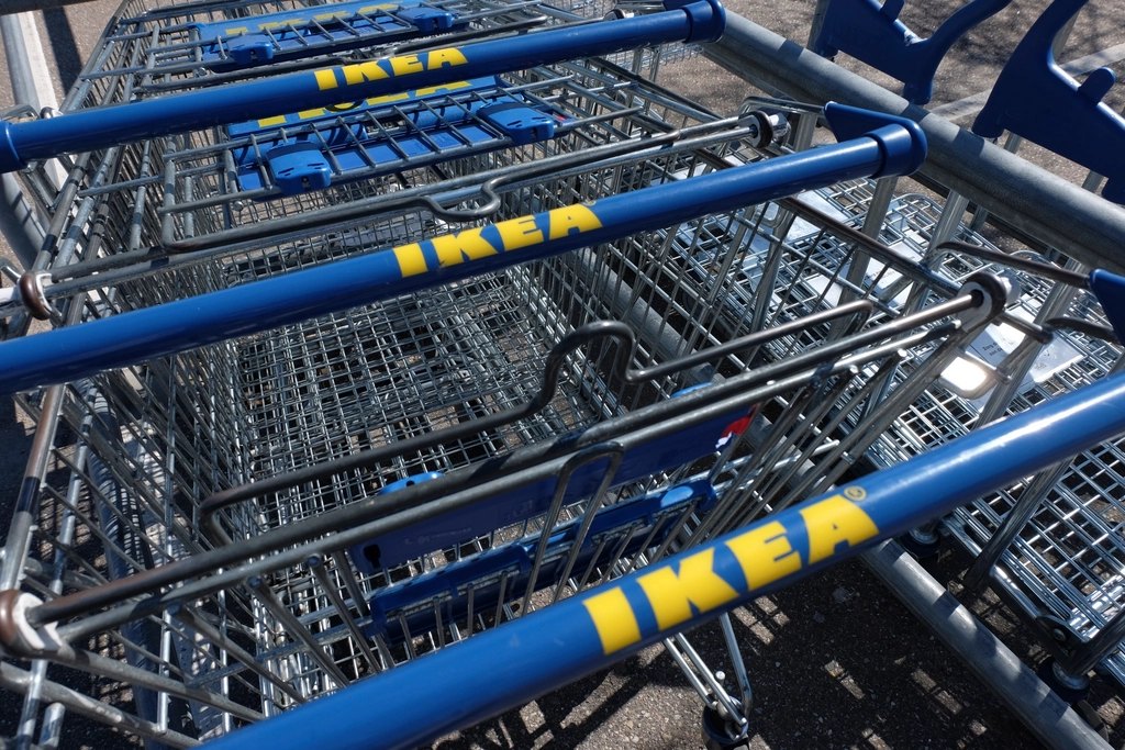 IKEA shopping carts. Haarlem, Netherlands